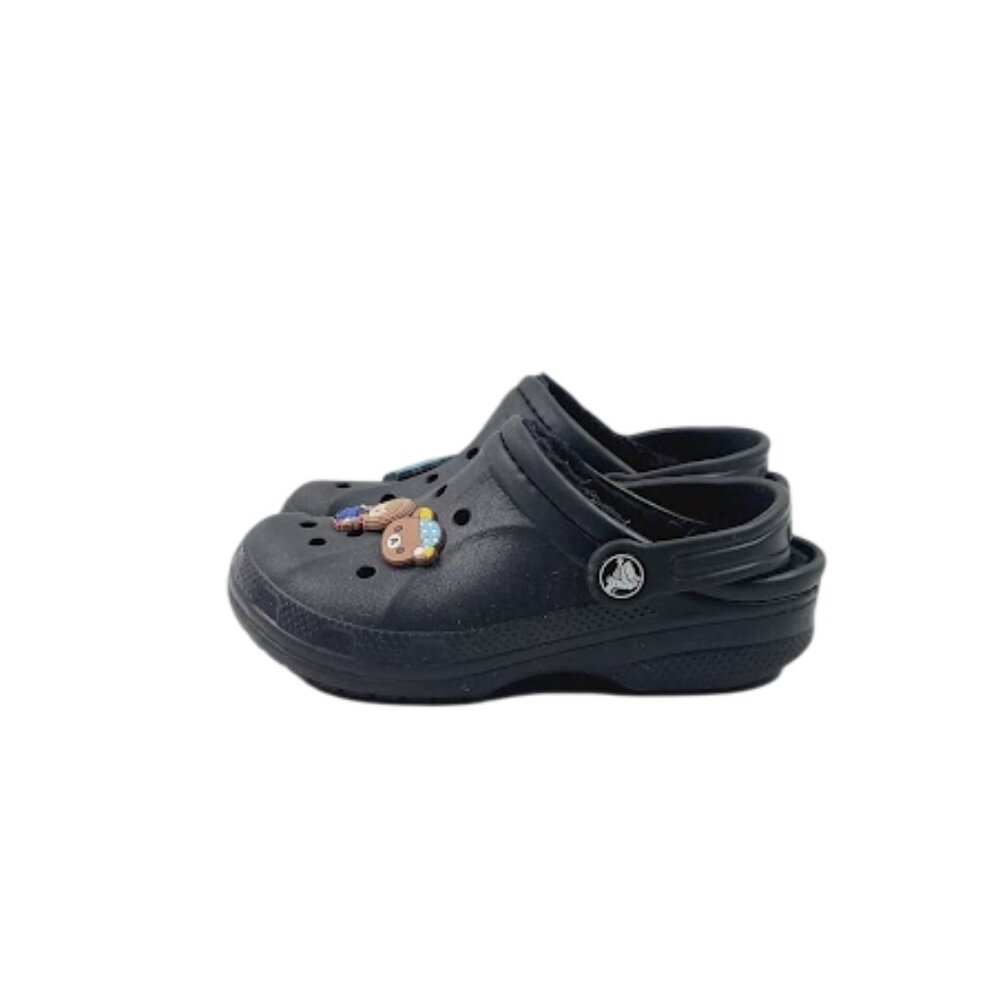 Crocs Girl's Black Classic Studs Adjustable Slip-On Casual Clogs Size 13‎